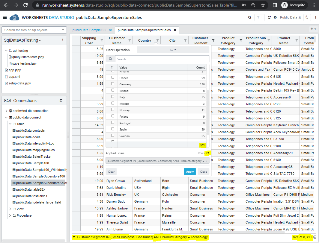 SQL Data Api Components diagram