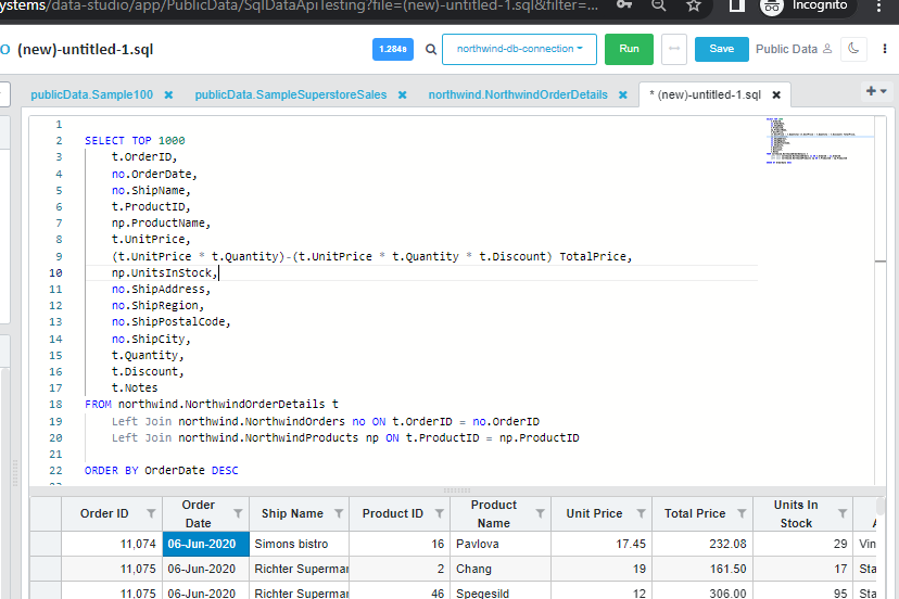 Generated SQL Code